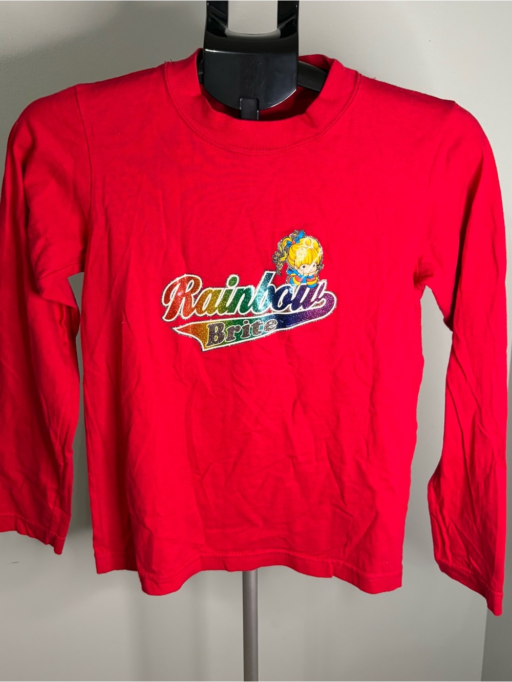 Rainbow Brite Red Long Sleeve Graphic Tee vintage medium youth